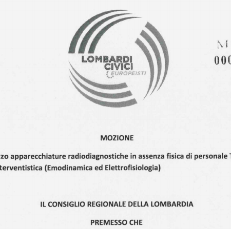 Utilizzo apparecchiature radiodiagnostiche in assenza fisica di personale TSRM — Cardiologia Interventistica (Emodinamica ed Elettrofisiologia)