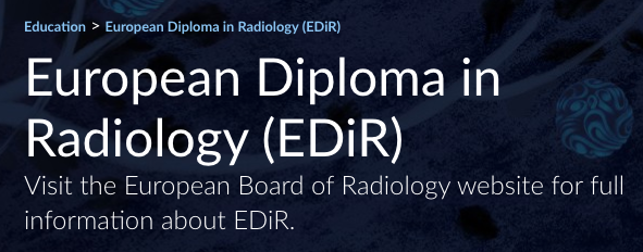 Diploma Europeo per il Tecnico di Radiologia