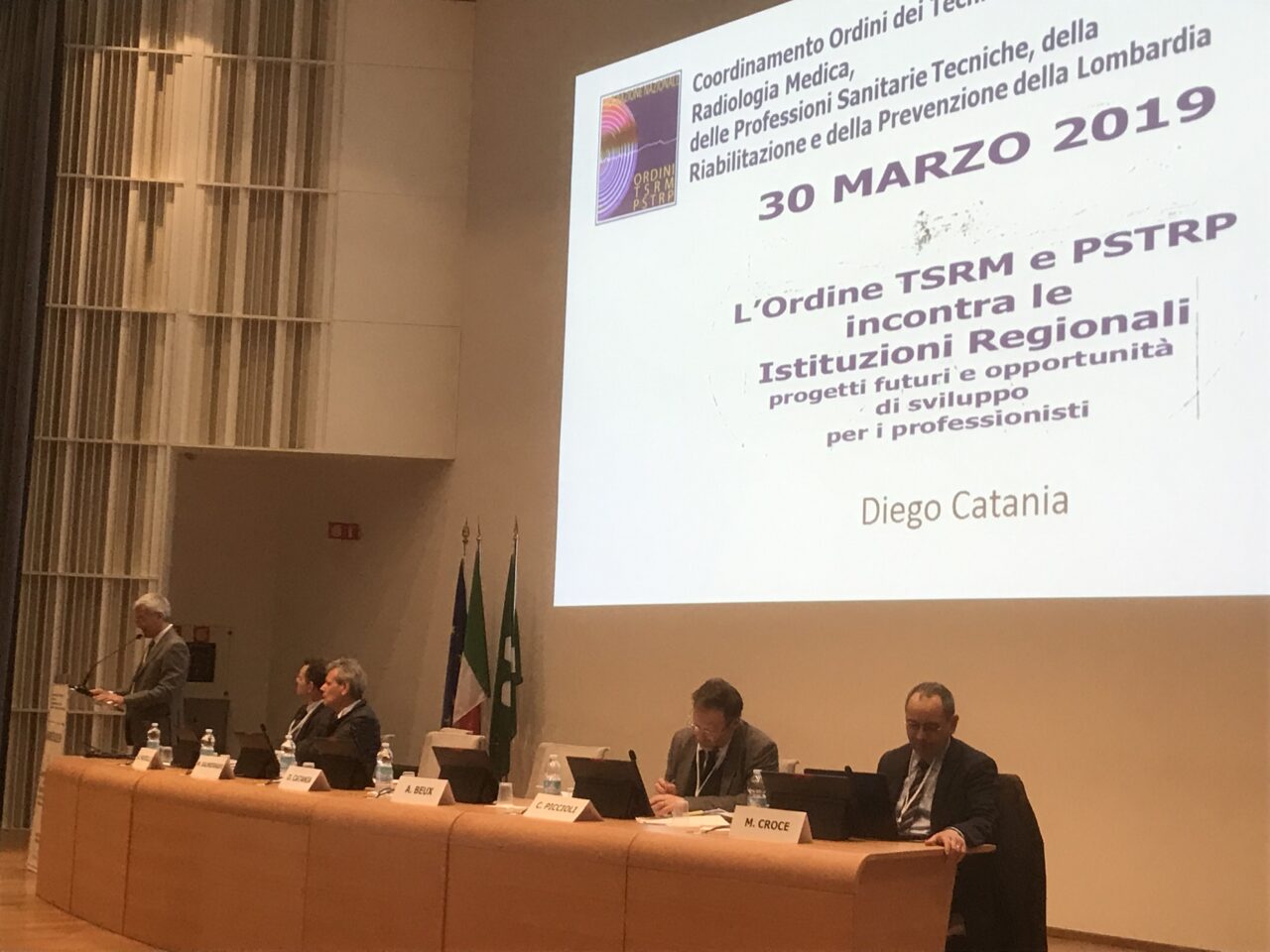Discorso di apertura del Presidente dell’Ordine dei Tecnici Sanitari di Radiologia Medica e delle Professioni Sanitarie Tecniche, della Riabilitazione e della Prevenzione Milano, Como, Lecco, Lodi, MonzaBrianza e Sondrio.