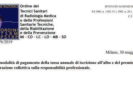 Comunicazione importante agli iscritti:
