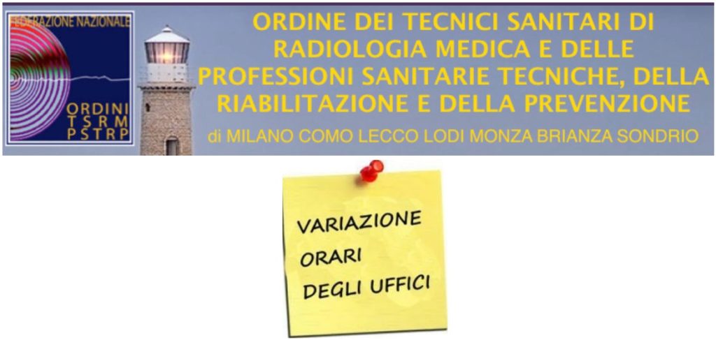 Orari di segreteria