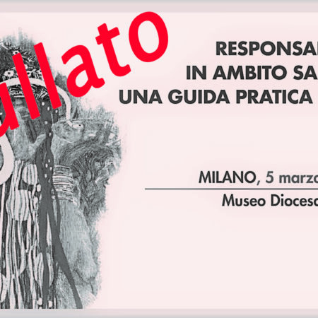 Causa emergenza Coronavirus, l’evento è stato annullato e rimandato a data da definirsi.