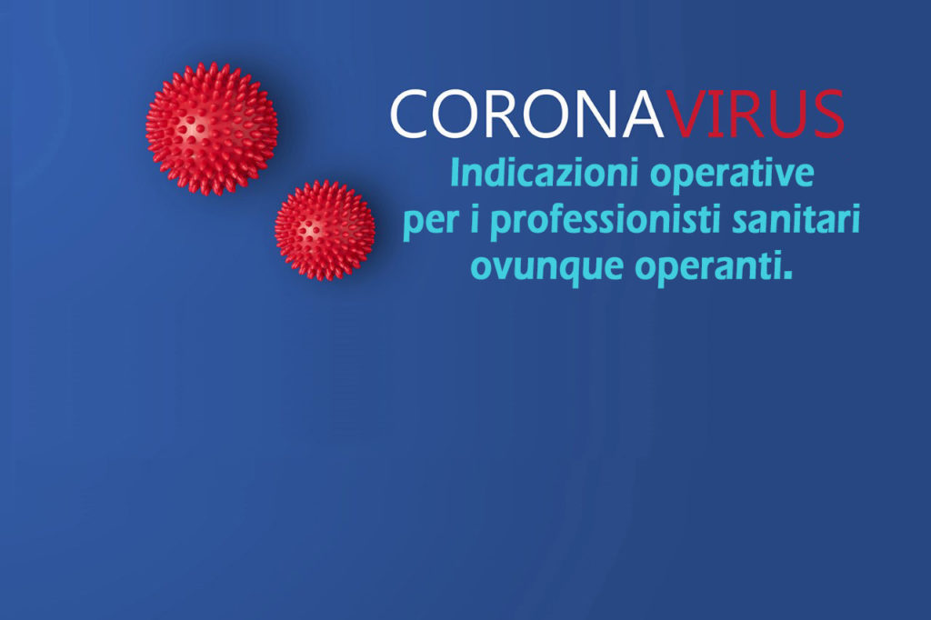 Coronavirus: Indicazioni operative per i professionisti sanitari