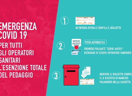 Autostrade per l’Italia: esenzione del pedaggio per il personale sanitario in servizio per l’emergenza COVID-19