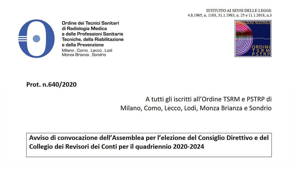 Convocazione assemblea elettorale del Consiglio Direttivo e del Collegio dei Revisori dei Conti