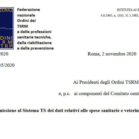 Modificato il termine di presentazione delle spese sanitarie al sistema TS