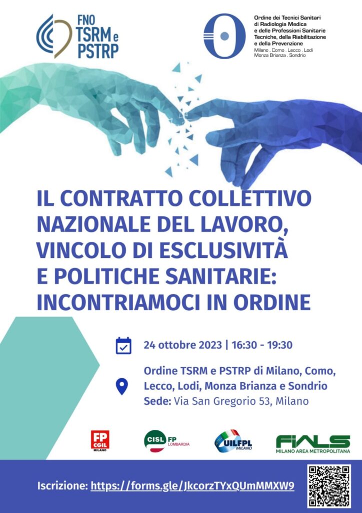 ISCRIZIONI APERTE – Il Contratto Collettivo Nazionale del Lavoro, vincolo di esclusività e politiche sanitarie: incontriamoci in Ordine