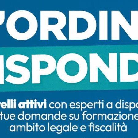 L’Ordine risponde: 3 sportelli attivi IN PRESENZA con esperti a disposizione su formazione ECM, ambito legale e fiscalità