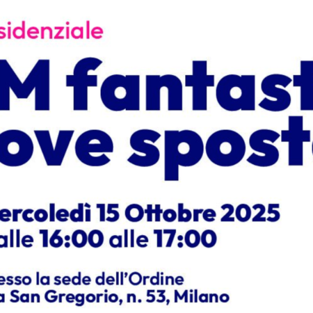 Corso residenziale “ECM fantastici e dove spostarli” LIVE EDITION + Sportello di consulenza ECM in presenza